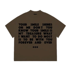 Áo thun Boxy ND in chữ cotton